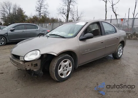 2000 Plymouth Neon Highline from USA, damaged, VIN 1P3ES46C3YD679405